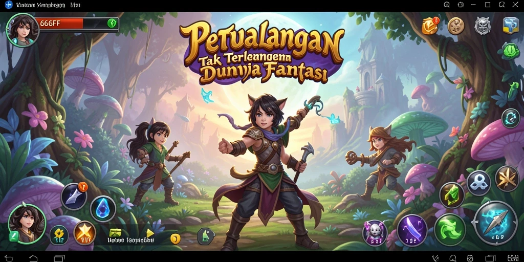 Screenshot menampilkan aksi petualangan seru dalam 666FF.