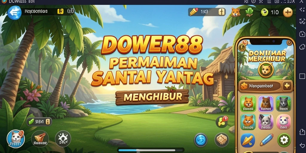 Tampilan gameplay DOWER88 yang seru dan menghibur.