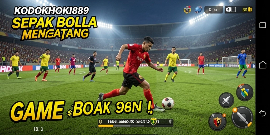 KODOKHOKI889 menampilkan aksi gameplay sepak bola yang mendebarkan.