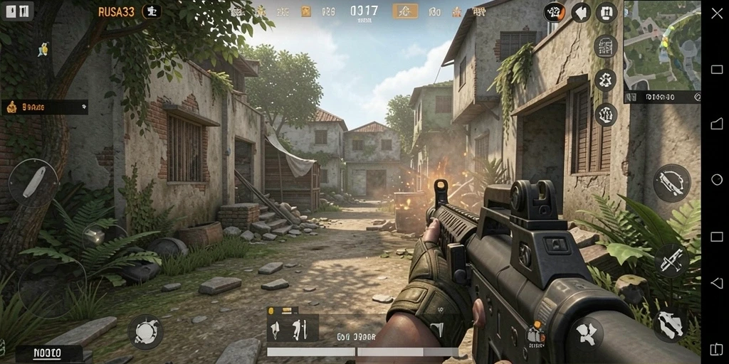 Tampilan gameplay RUSA33 yang intens dan mendebarkan.