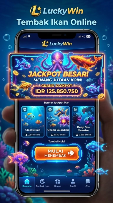 Tampilan aplikasinya yang bersih dan sederhana di Luckywin.